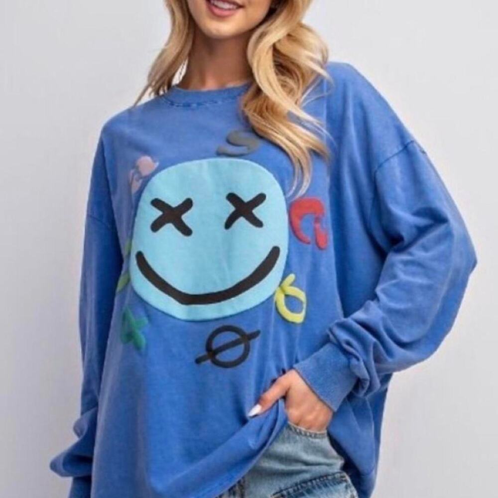 Easel long sleeve mineral wash NWT